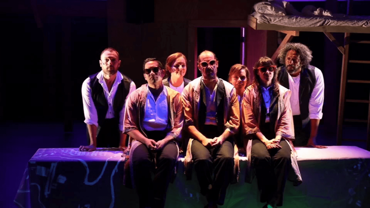 A scene from a dynamic production on the Wilma Theater stage.